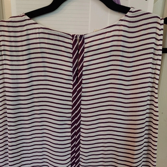 Lane Bryant Purple Striped Sleeveless Tunic in Size 20 - Picture 5 of 10